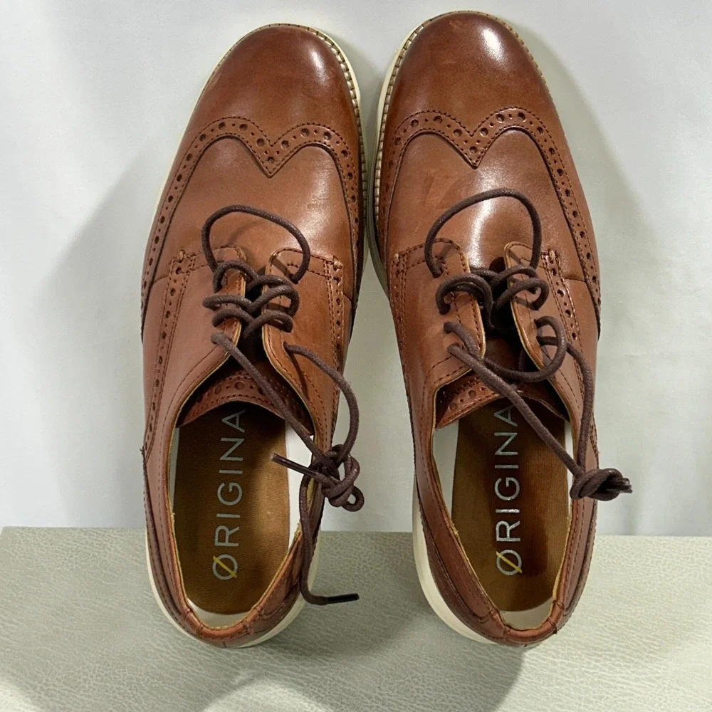 Cole‎ Haan Go-to Wing Oxford Men's Shoes Size US 7.5M Color British Tan